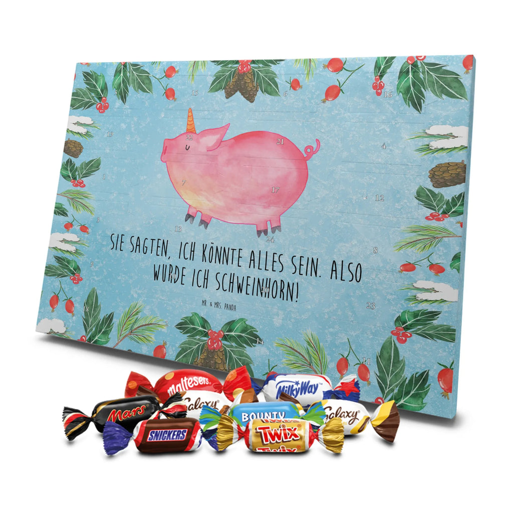 Chocolate advent calendar unicorn Pig piggycorn, pigcorn, girlfriend gift, Funny saying