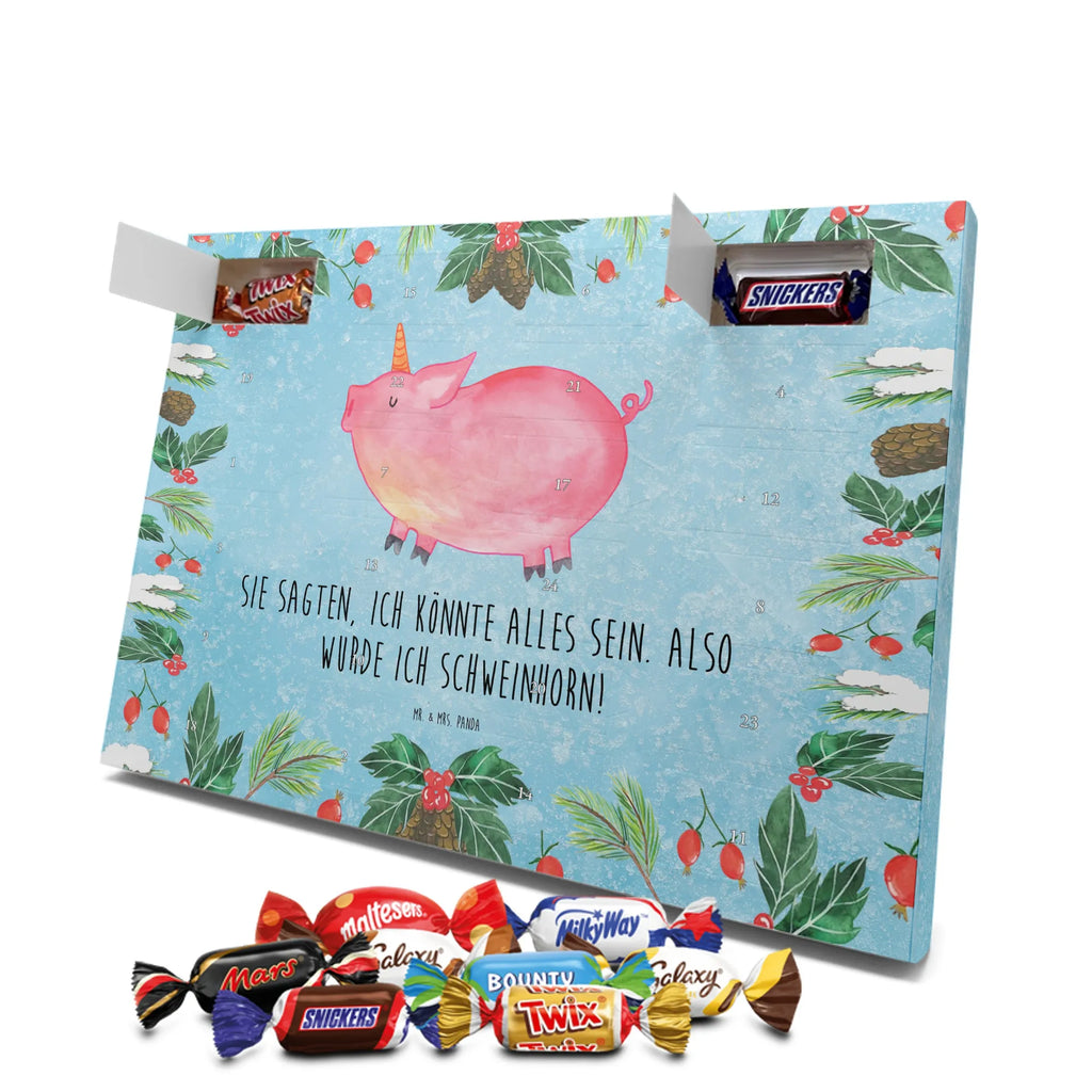Chocolate advent calendar unicorn Pig piggycorn, pigcorn, girlfriend gift, Funny saying