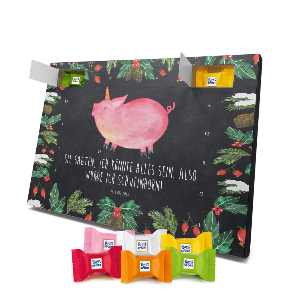 Chocolate advent calendar unicorn Pig piggycorn, pigcorn, girlfriend gift, Funny saying