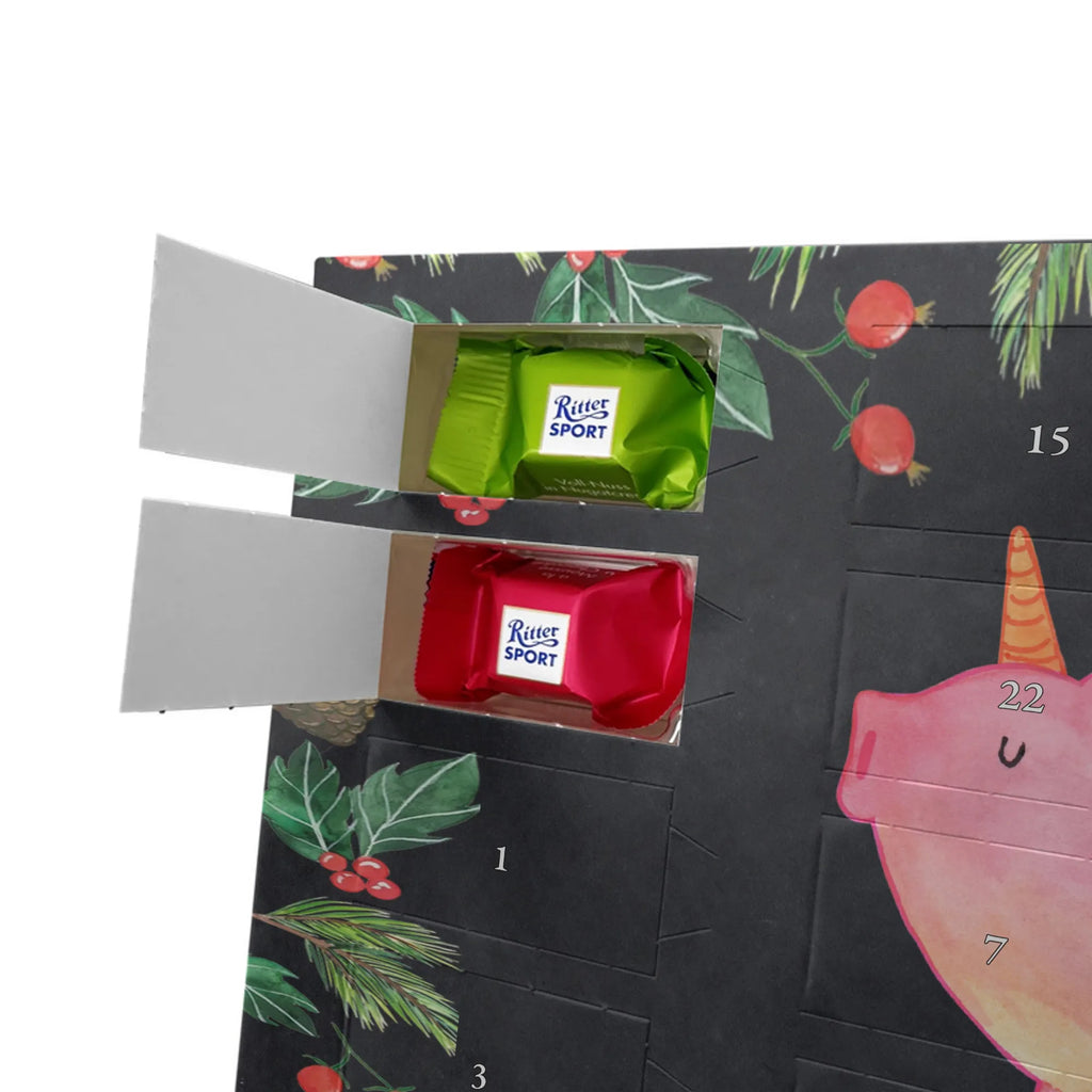 Chocolate advent calendar unicorn Pig piggycorn, pigcorn, girlfriend gift, Funny saying