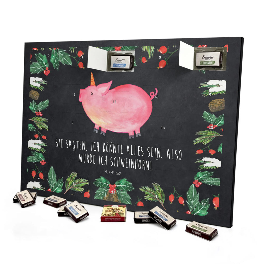 Chocolate advent calendar unicorn Pig piggycorn, pigcorn, girlfriend gift, Funny saying