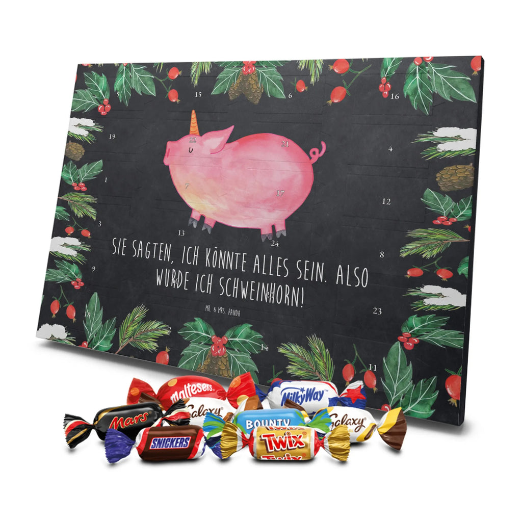 Chocolate advent calendar unicorn Pig piggycorn, pigcorn, girlfriend gift, Funny saying