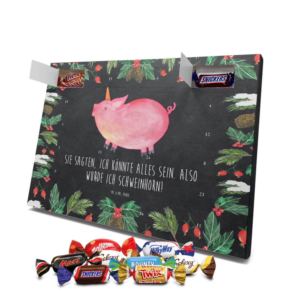 Chocolate advent calendar unicorn Pig piggycorn, pigcorn, girlfriend gift, Funny saying