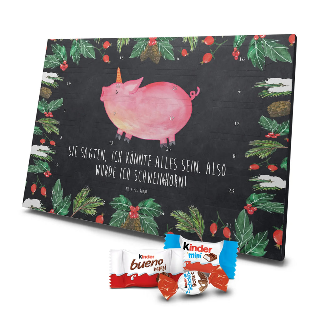 Chocolate advent calendar unicorn Pig piggycorn, pigcorn, girlfriend gift, Funny saying