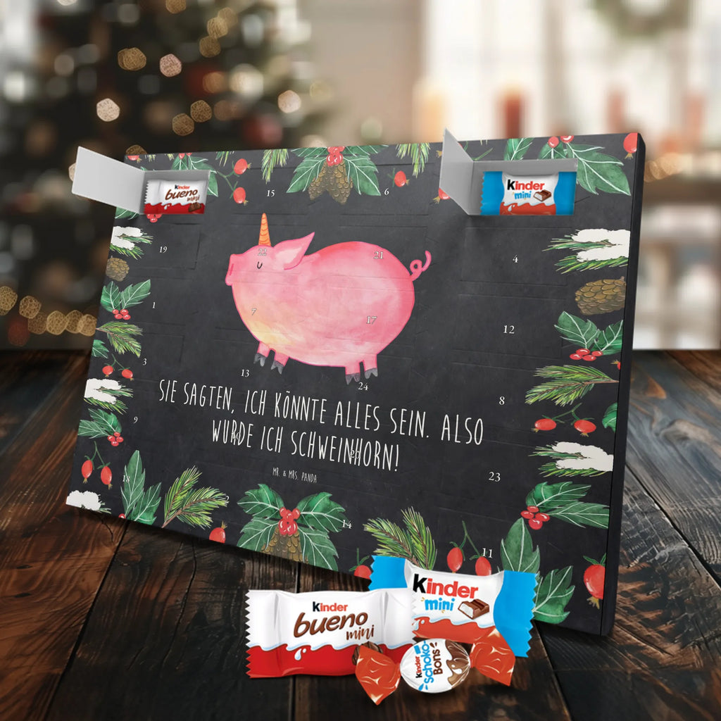 Chocolate advent calendar unicorn Pig piggycorn, pigcorn, girlfriend gift, Funny saying