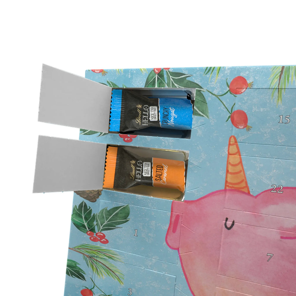 Chocolate advent calendar unicorn Pig piggycorn, pigcorn, girlfriend gift, Funny saying