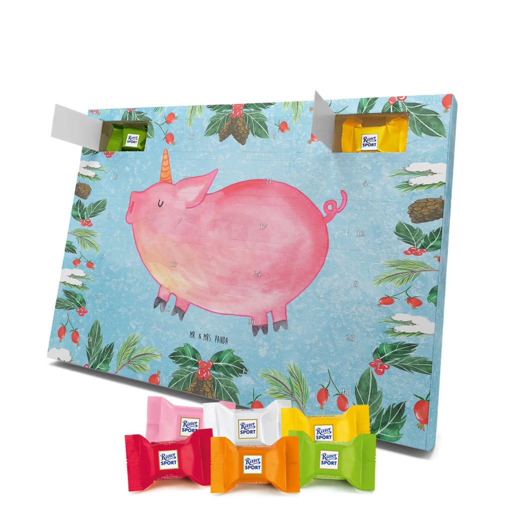 Chocolate advent calendar unicorn Pig piggycorn, pigcorn, girlfriend gift, Funny saying