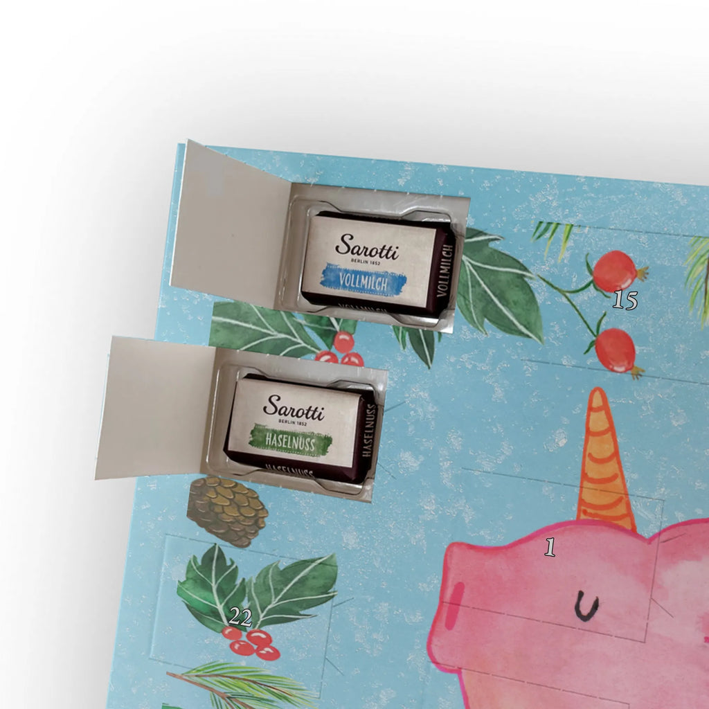 Chocolate advent calendar unicorn Pig piggycorn, pigcorn, girlfriend gift, Funny saying