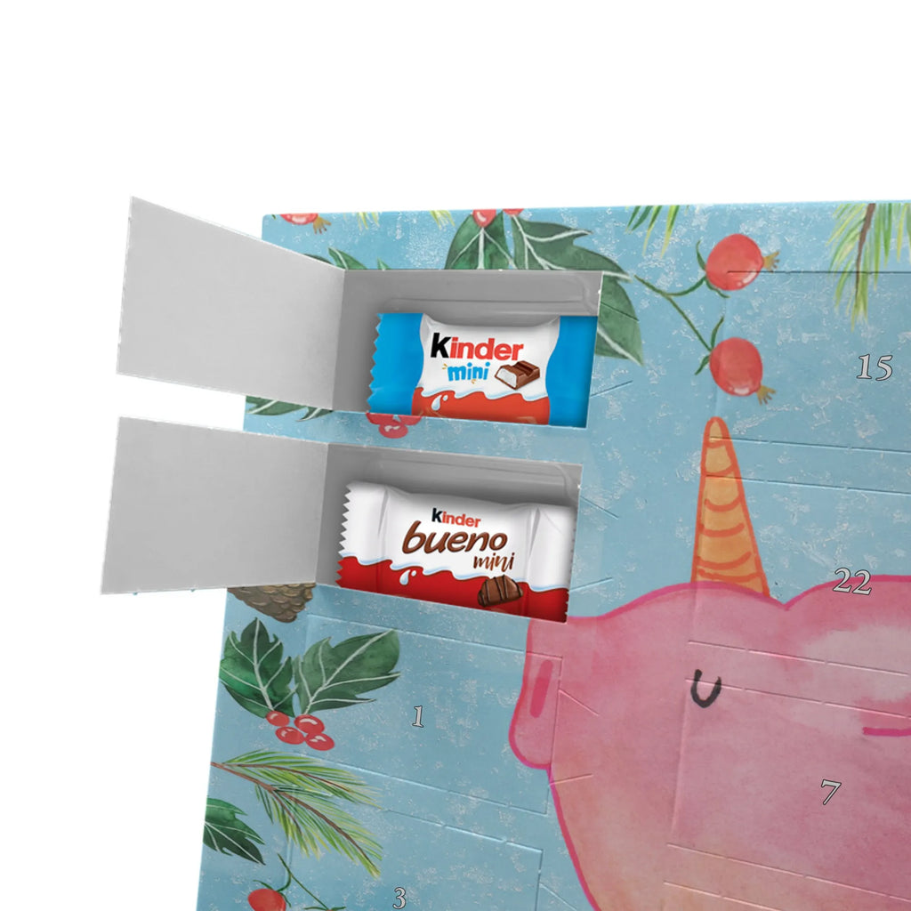 Chocolate advent calendar unicorn Pig piggycorn, pigcorn, girlfriend gift, Funny saying