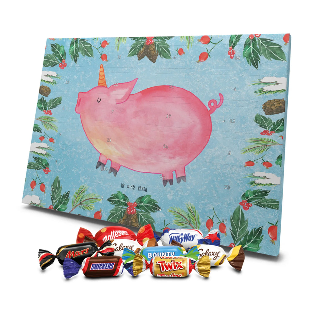 Chocolate advent calendar unicorn Pig piggycorn, pigcorn, girlfriend gift, Funny saying