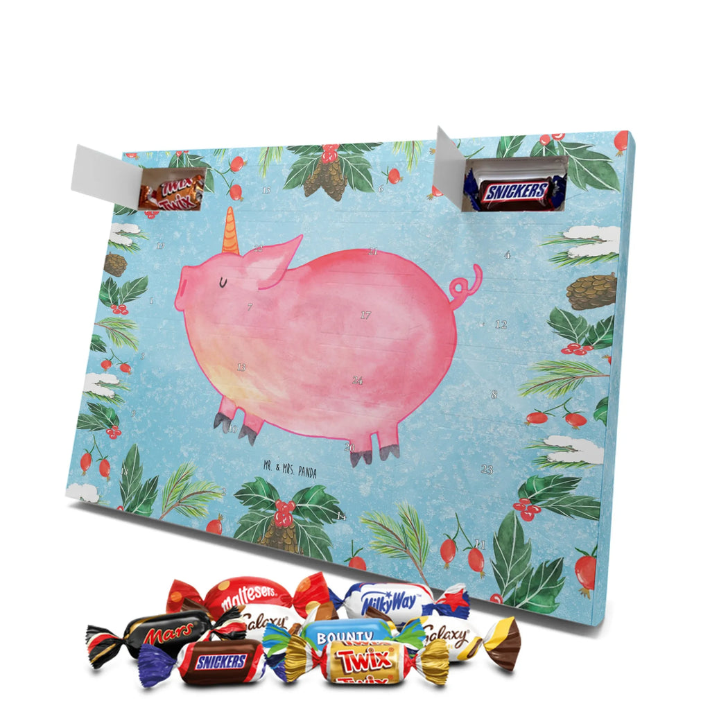 Chocolate advent calendar unicorn Pig piggycorn, pigcorn, girlfriend gift, Funny saying