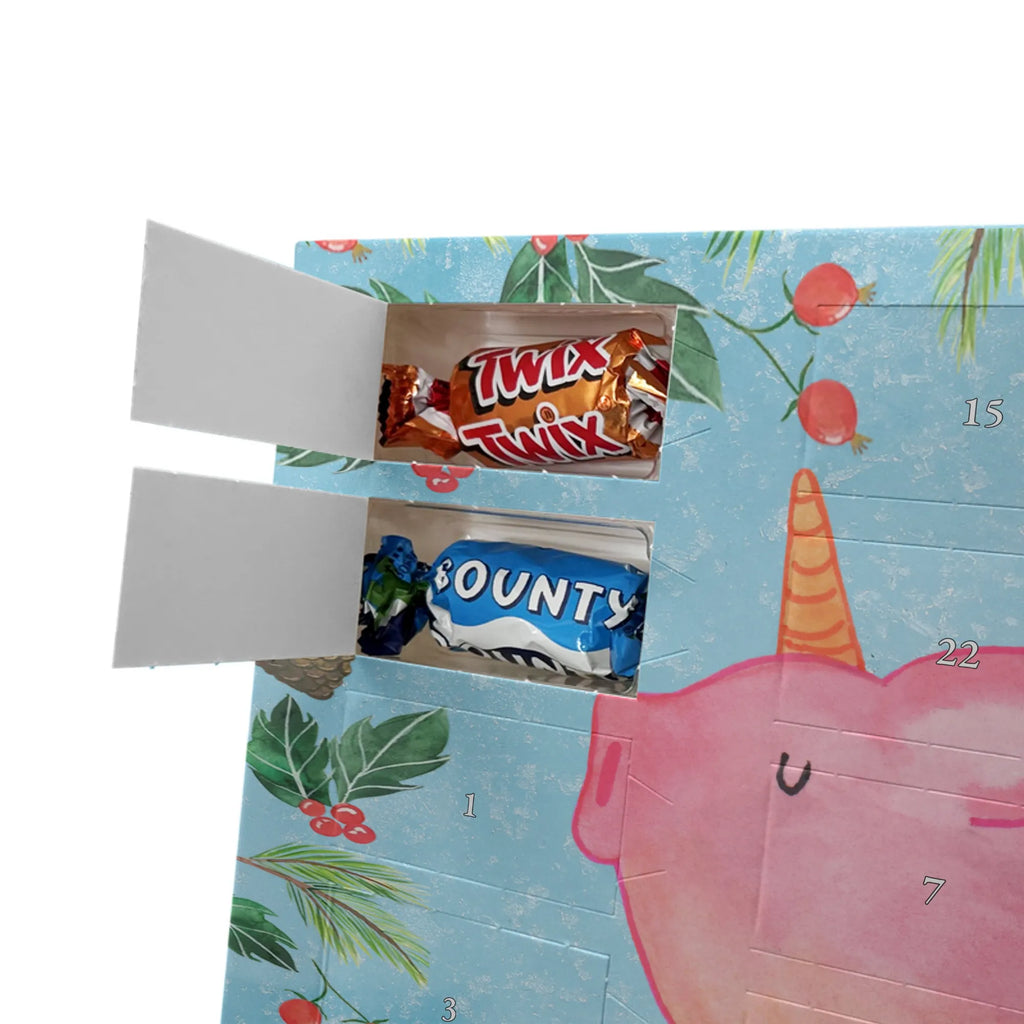 Chocolate advent calendar unicorn Pig piggycorn, pigcorn, girlfriend gift, Funny saying