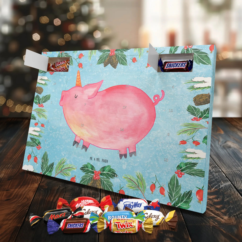 Chocolate advent calendar unicorn Pig piggycorn, pigcorn, girlfriend gift, Funny saying