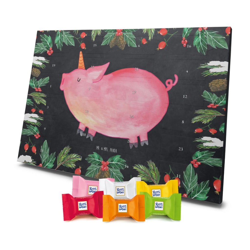 Chocolate advent calendar unicorn Pig piggycorn, pigcorn, girlfriend gift, Funny saying