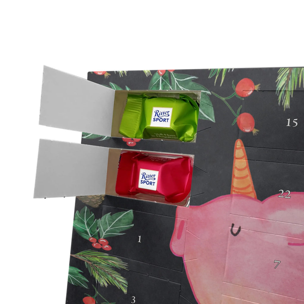 Chocolate advent calendar unicorn Pig piggycorn, pigcorn, girlfriend gift, Funny saying
