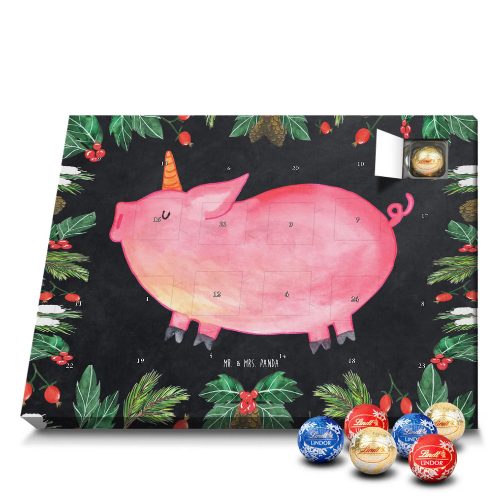 Chocolate advent calendar unicorn Pig piggycorn, pigcorn, girlfriend gift, Funny saying