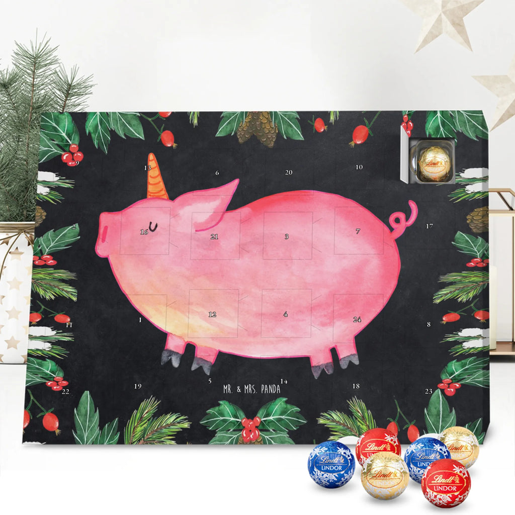 Chocolate advent calendar unicorn Pig piggycorn, pigcorn, girlfriend gift, Funny saying