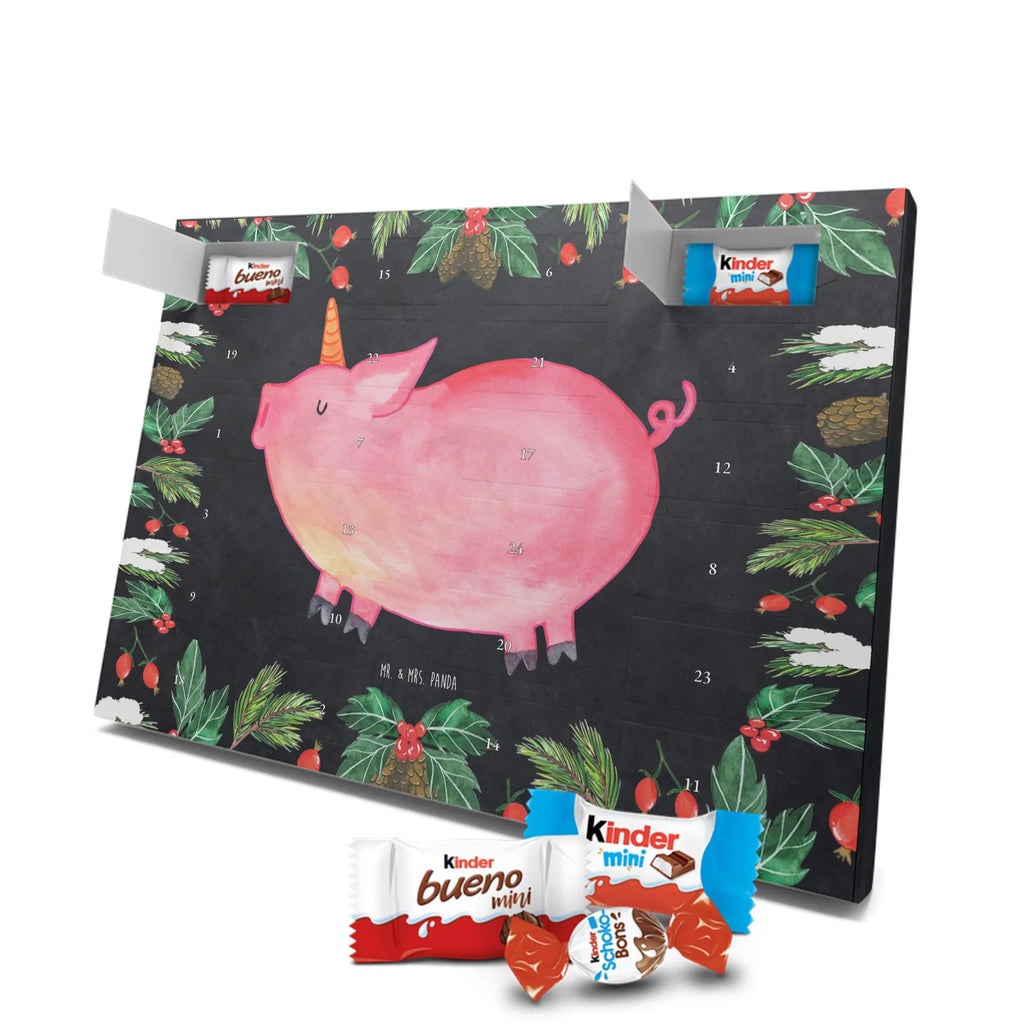 Chocolate advent calendar unicorn Pig piggycorn, pigcorn, girlfriend gift, Funny saying
