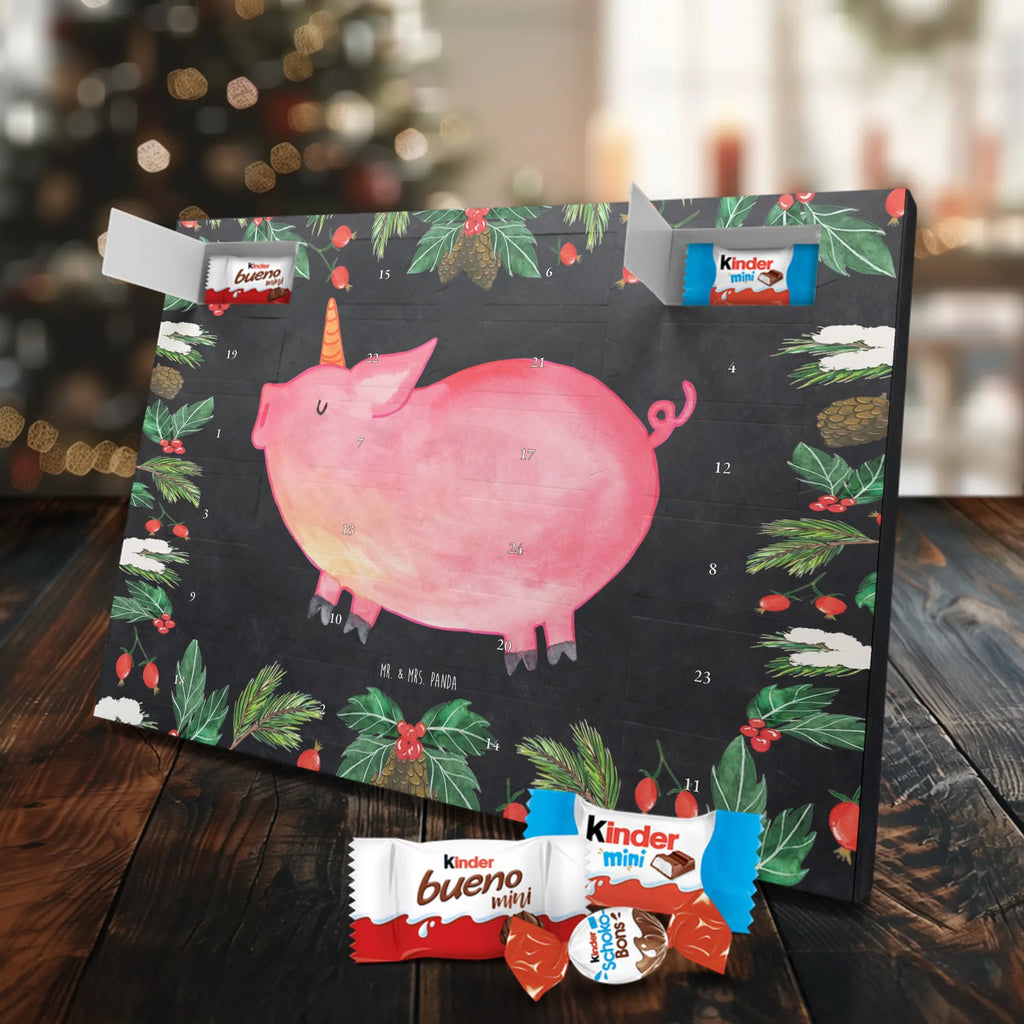 Chocolate advent calendar unicorn Pig piggycorn, pigcorn, girlfriend gift, Funny saying