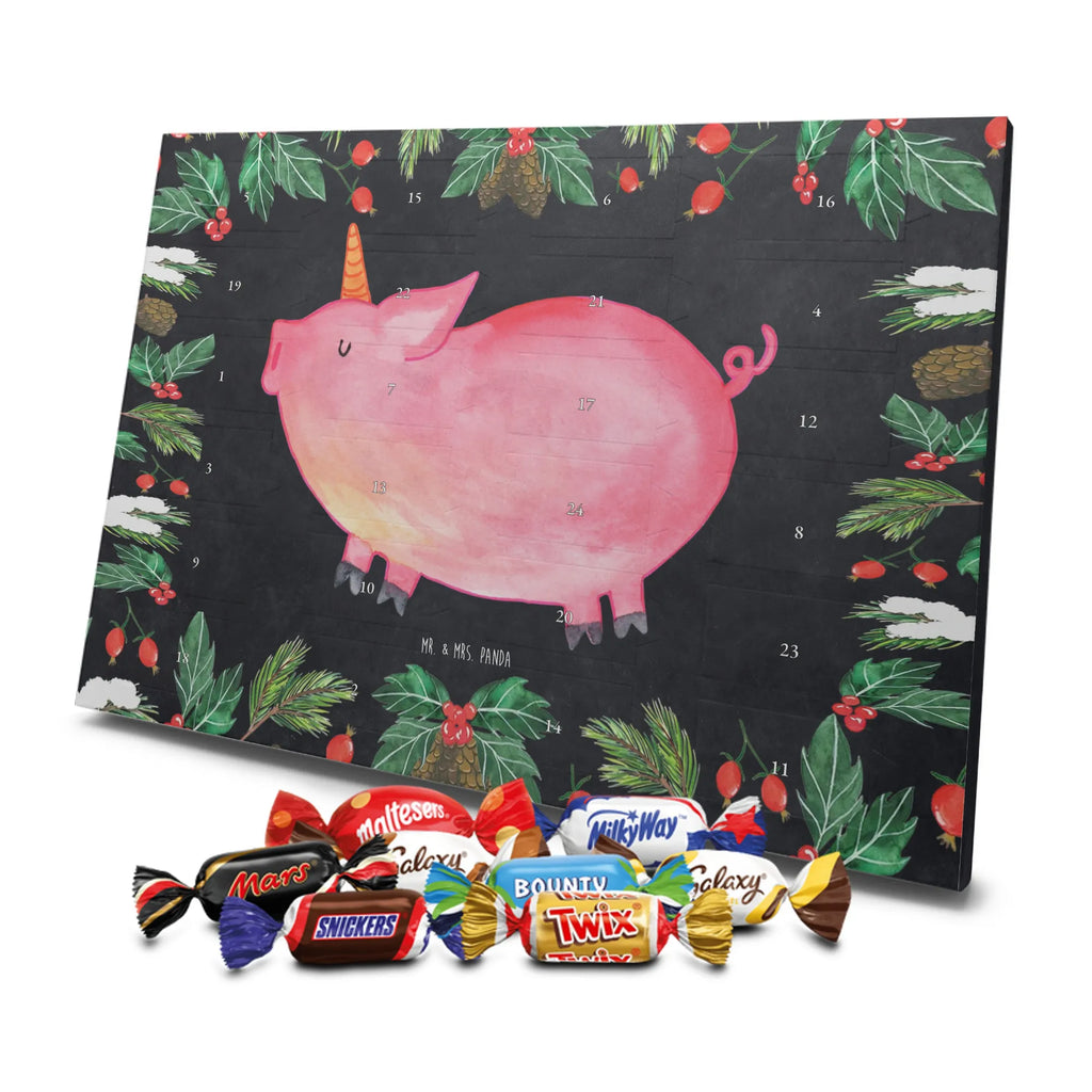 Chocolate advent calendar unicorn Pig piggycorn, pigcorn, girlfriend gift, Funny saying
