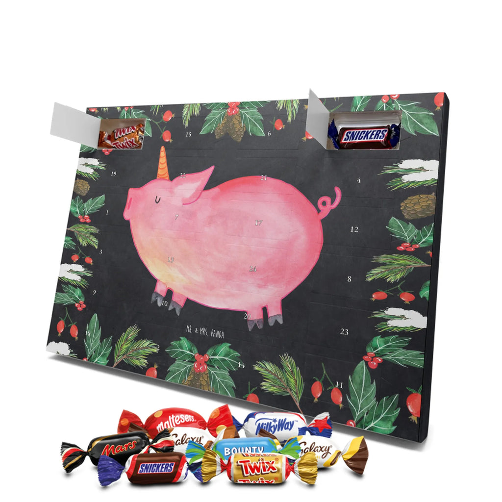 Chocolate advent calendar unicorn Pig piggycorn, pigcorn, girlfriend gift, Funny saying