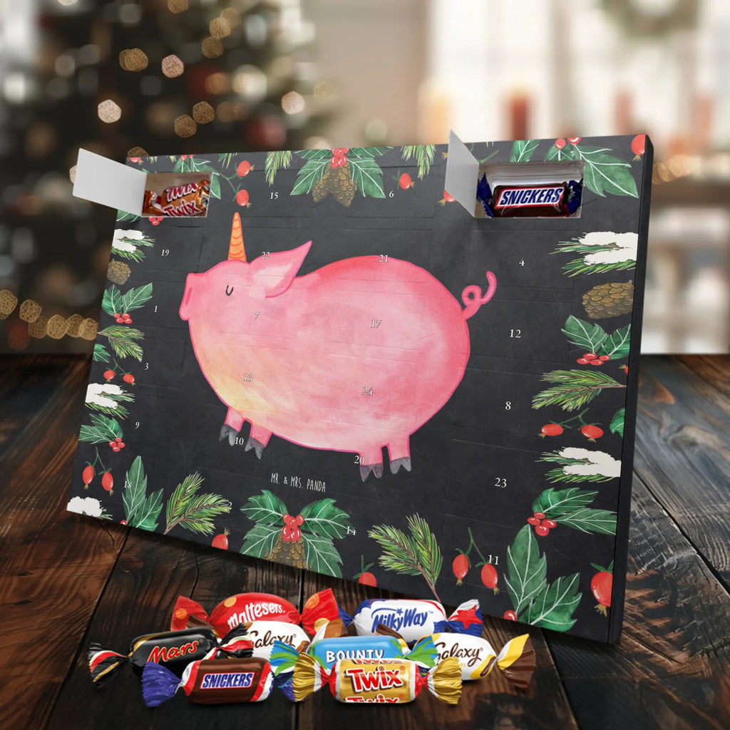 Chocolate advent calendar unicorn Pig piggycorn, pigcorn, girlfriend gift, Funny saying