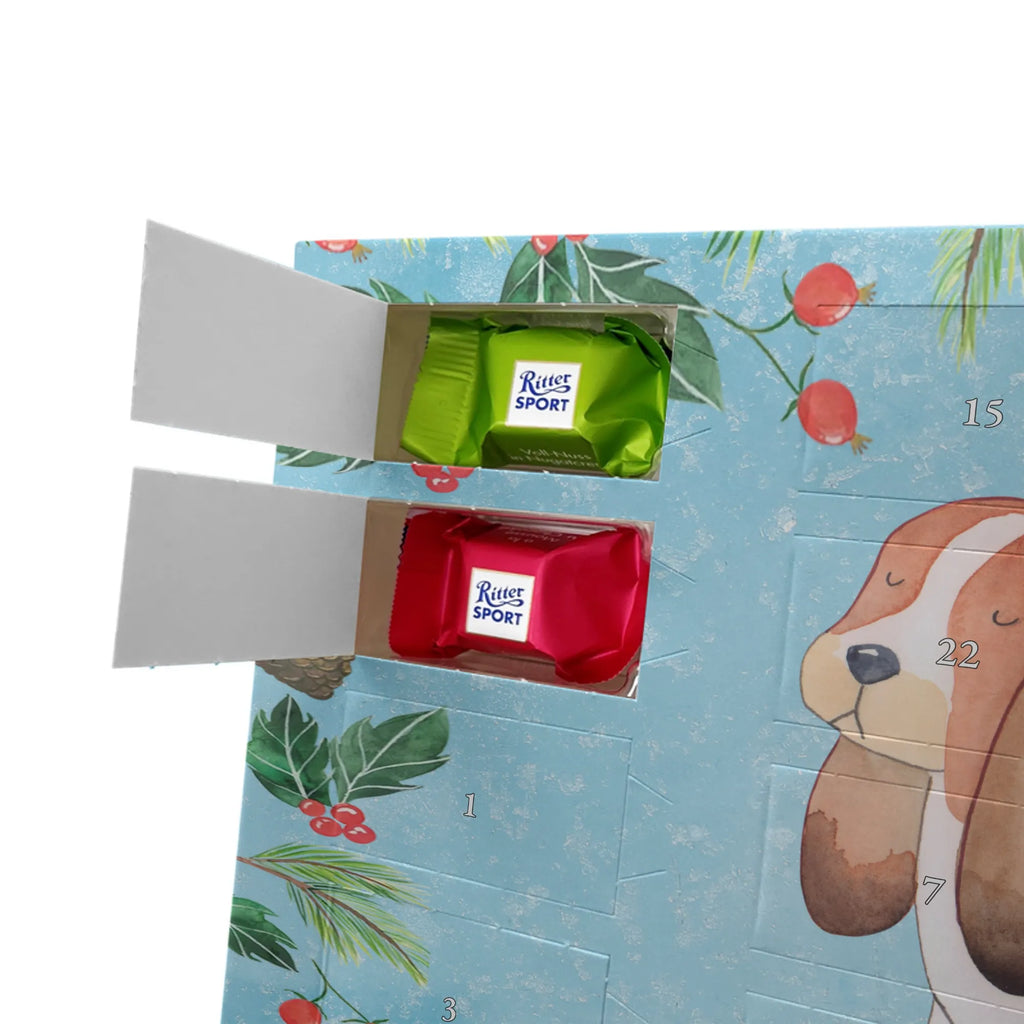Chocolate advent calendar Dog Basset Hound mutt, dog sayings, love dogs, dog mama, funny gifts for dog owners, woof, what do you give a dog lover, dog breed, Christmas gifts for dogs, gifts for dogs, bag with dog print, love for dogs, hound, dog decorative items, dog love, childless