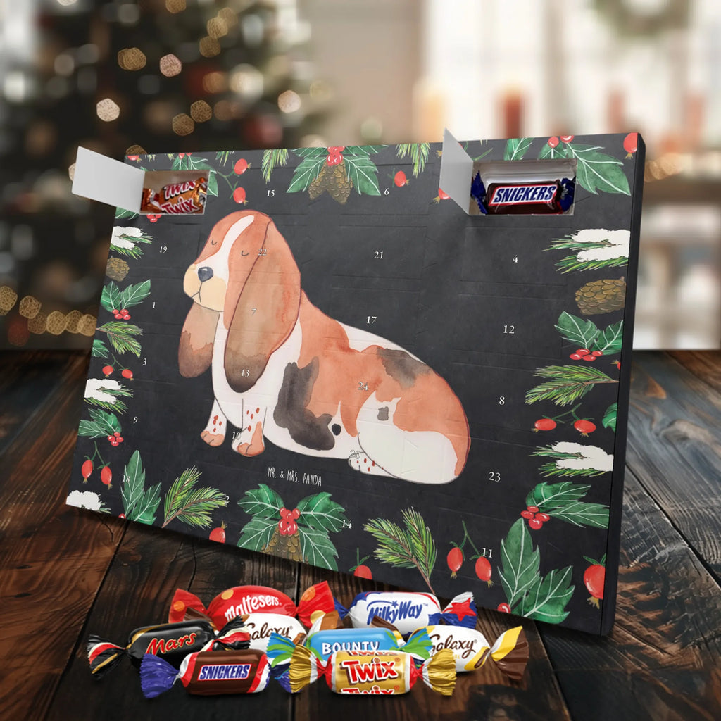 Chocolate advent calendar Dog Basset Hound mutt, dog sayings, love dogs, dog mama, funny gifts for dog owners, woof, what do you give a dog lover, dog breed, Christmas gifts for dogs, gifts for dogs, bag with dog print, love for dogs, hound, dog decorative items, dog love, childless
