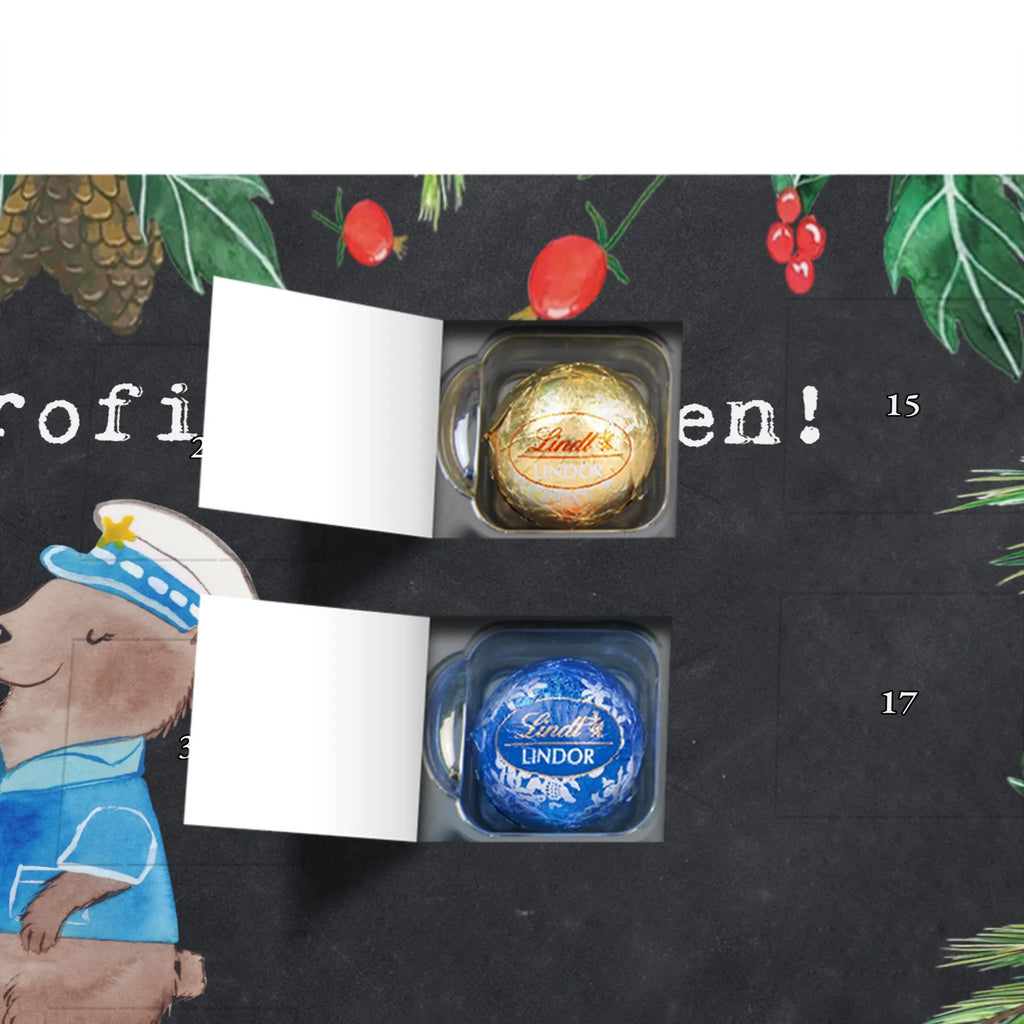 Chocolate advent calendar Policewoman Passion gift, sayings, gift idea, best, farewell gift, passing exam, anniversary, retirement, promotion, job start, profession