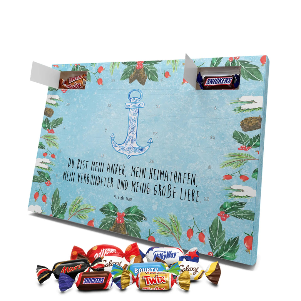 Chocolate advent calendar anchor Blue gift ideas, gifts, small animals, good mood, cute, funny sayings, cute animal motives, hand drawn, special gifts, card, animal lover