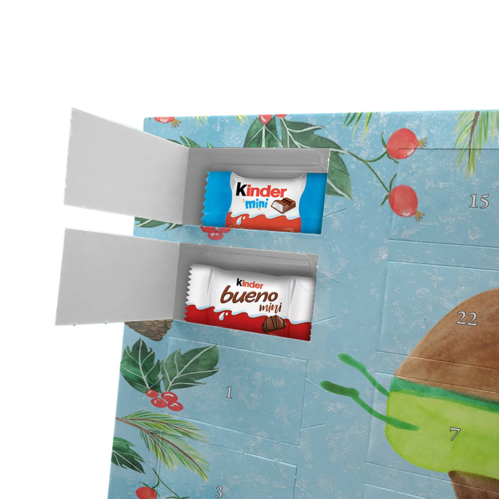 Chocolate advent calendar avocado yoga vegetables