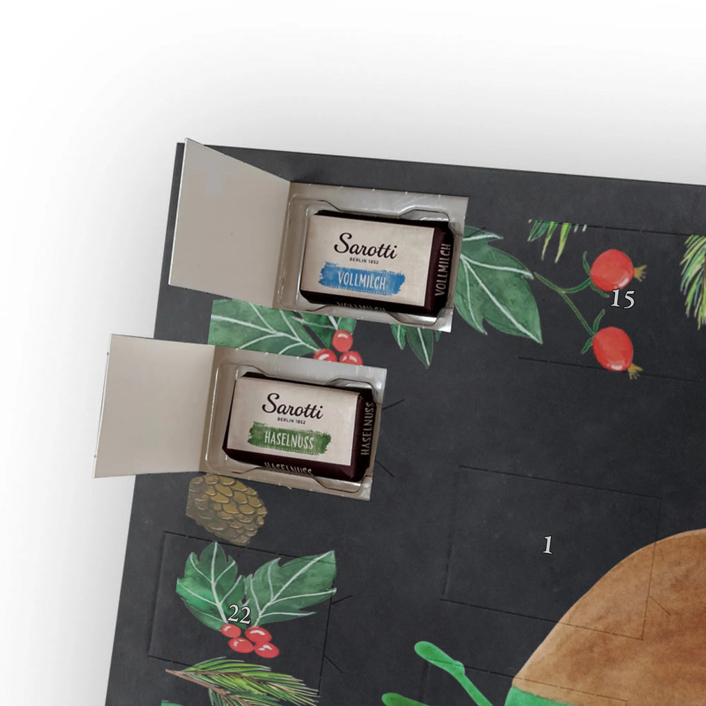 Chocolate advent calendar avocado yoga vegetables