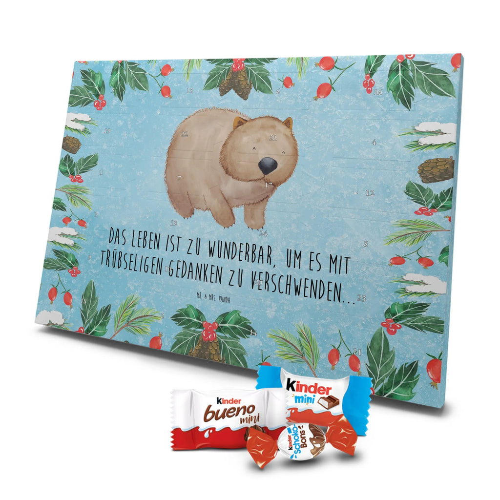 Chocolate advent calendar Wombat gift ideas, gifts, small animals, good mood, cute, funny sayings, cute animal motives, hand drawn, special gifts, card, animal lover, saying, life is beautiful, Australia