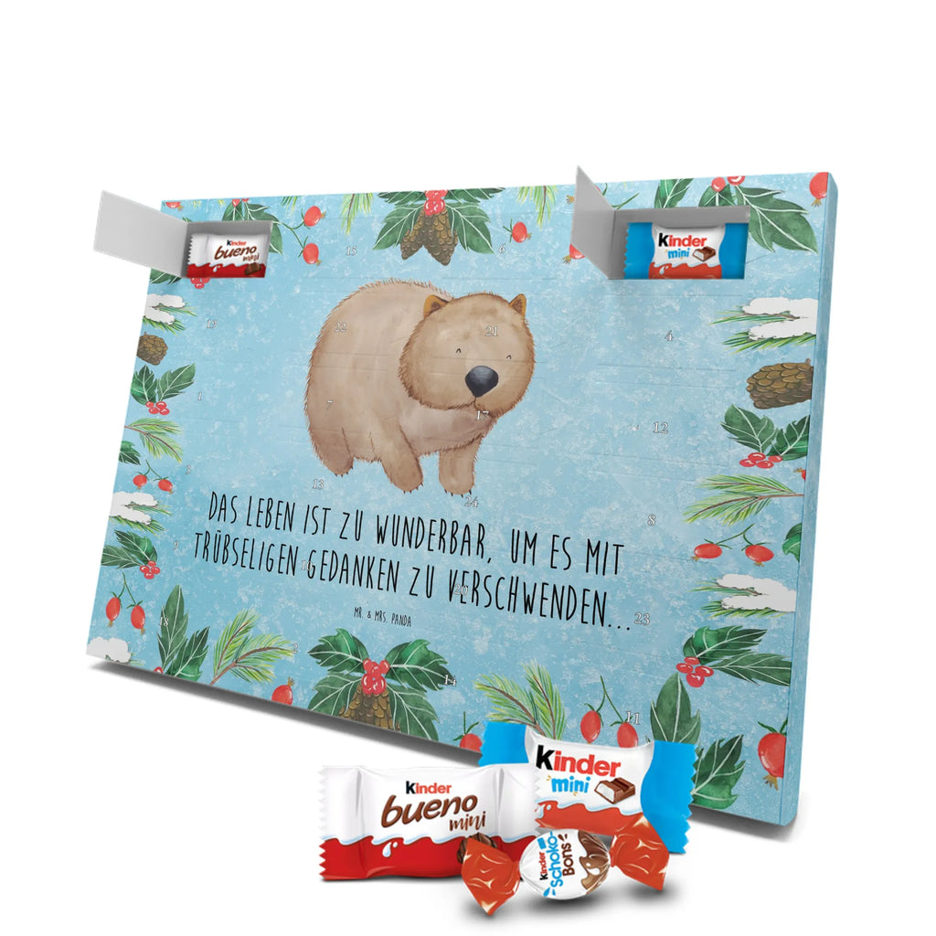 Chocolate advent calendar Wombat gift ideas, gifts, small animals, good mood, cute, funny sayings, cute animal motives, hand drawn, special gifts, card, animal lover, saying, life is beautiful, Australia