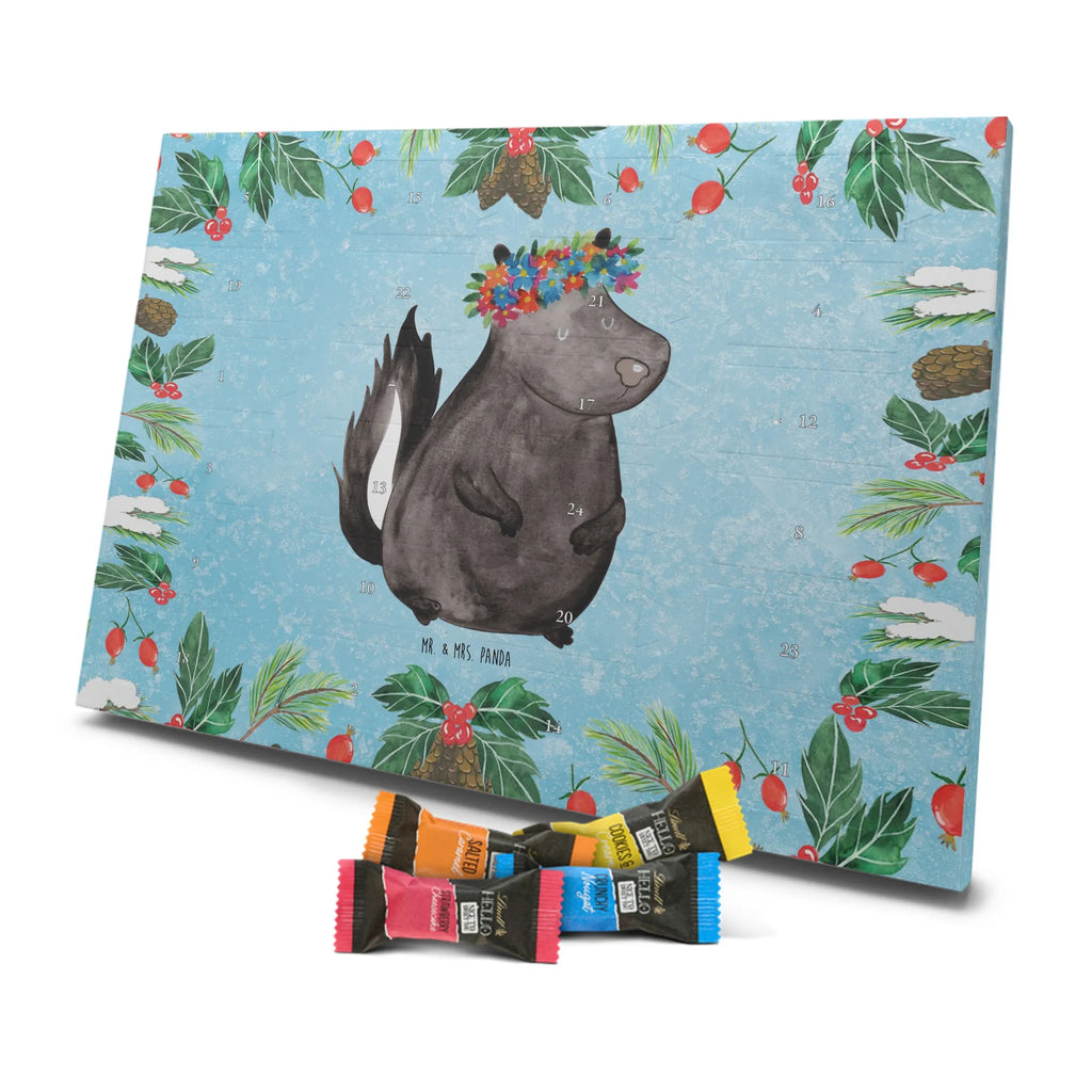 Chocolate advent calendar skunk Girl Laugh, Predator, Wild animal, Stinky, Live