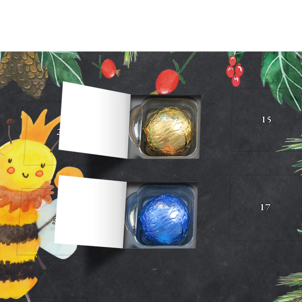 Chocolate advent calendar bee king bumblebee, wasp