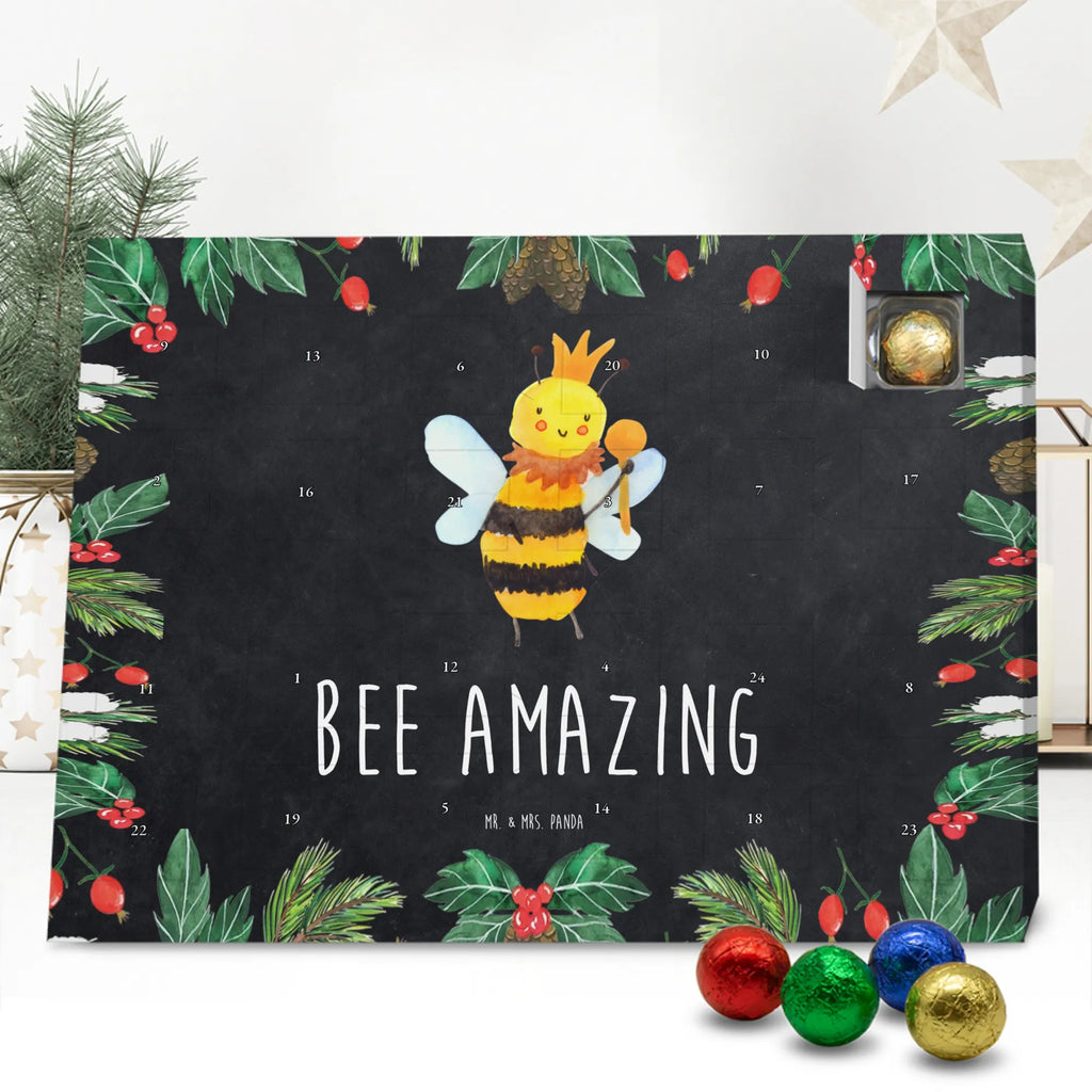 Chocolate advent calendar bee king bumblebee, wasp