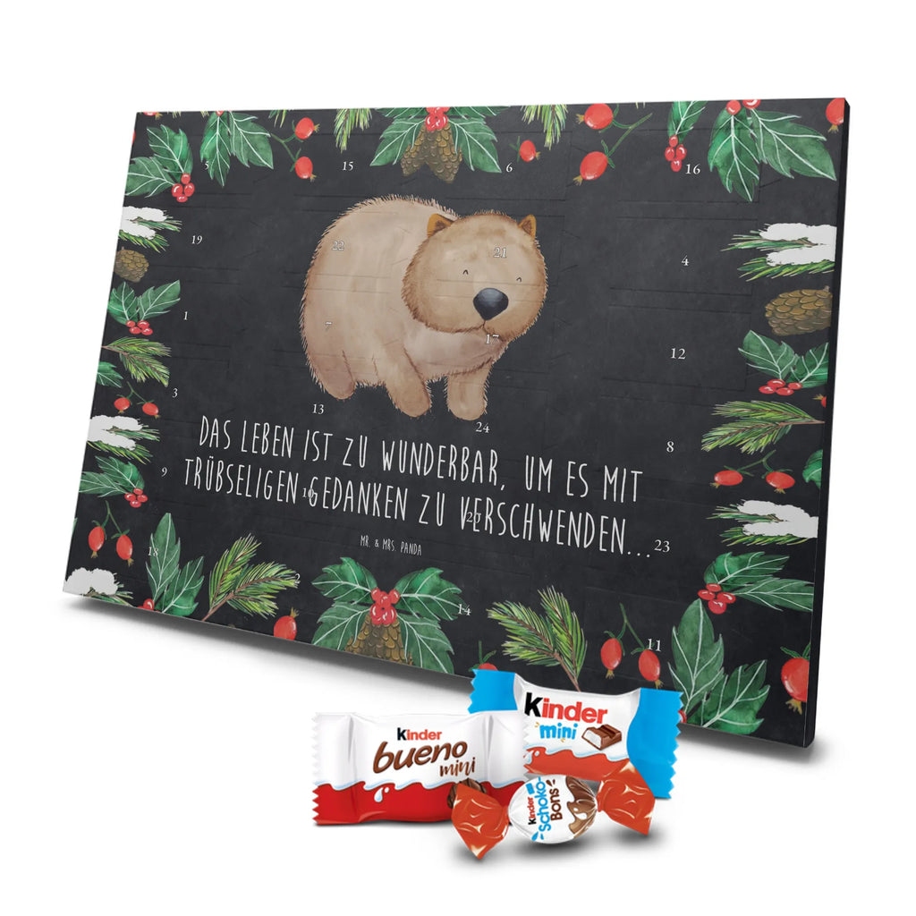 Chocolate advent calendar Wombat gift ideas, gifts, small animals, good mood, cute, funny sayings, cute animal motives, hand drawn, special gifts, card, animal lover, saying, life is beautiful, Australia