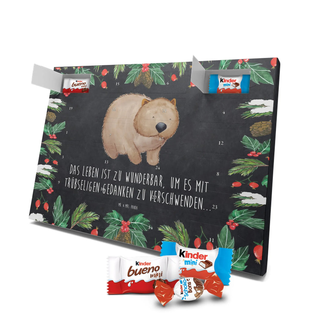 Chocolate advent calendar Wombat gift ideas, gifts, small animals, good mood, cute, funny sayings, cute animal motives, hand drawn, special gifts, card, animal lover, saying, life is beautiful, Australia