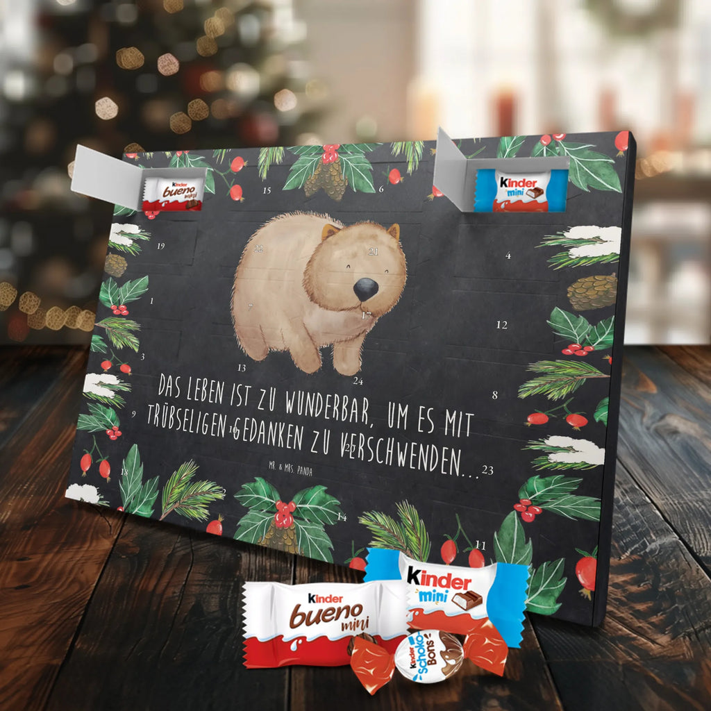 Chocolate advent calendar Wombat gift ideas, gifts, small animals, good mood, cute, funny sayings, cute animal motives, hand drawn, special gifts, card, animal lover, saying, life is beautiful, Australia