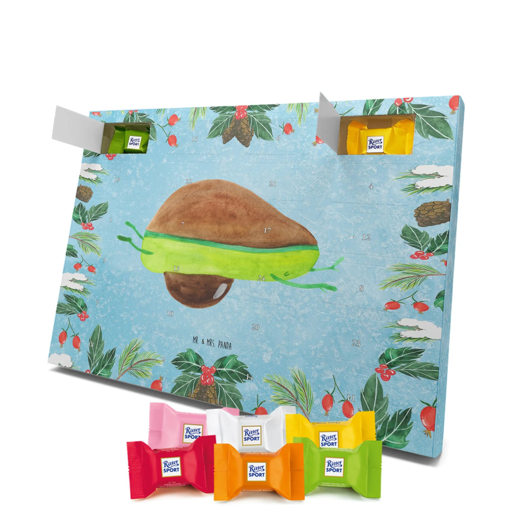 Chocolate advent calendar avocado yoga vegetables