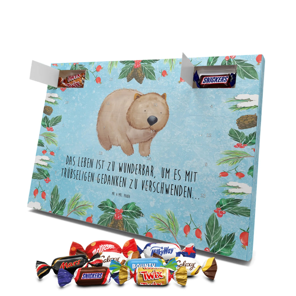 Chocolate advent calendar Wombat gift ideas, gifts, small animals, good mood, cute, funny sayings, cute animal motives, hand drawn, special gifts, card, animal lover, saying, life is beautiful, Australia