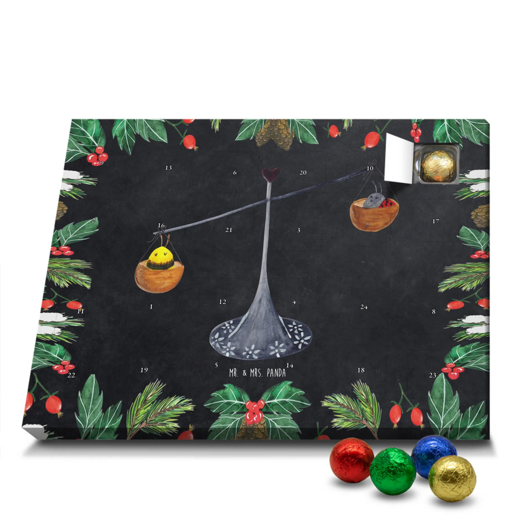 Chocolate advent calendar Star sign Scale birthdays, astrology, date of birth, month of birth, constellations, gift September, Libra, Libra gift, birthday September, bumble bee, birthday October, ladybird, balance, Libra zodiac sign, gift October