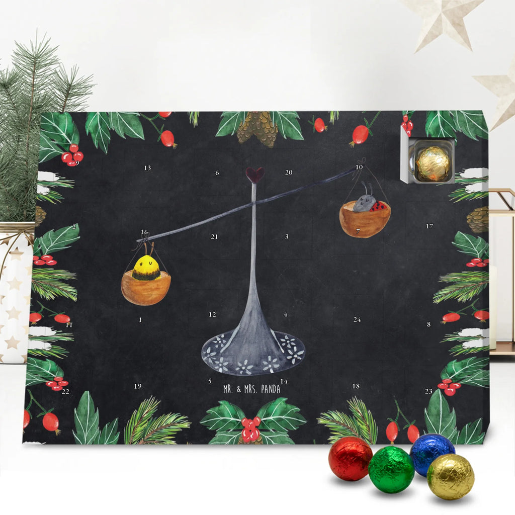 Chocolate advent calendar Star sign Scale birthdays, astrology, date of birth, month of birth, constellations, gift September, Libra, Libra gift, birthday September, bumble bee, birthday October, ladybird, balance, Libra zodiac sign, gift October