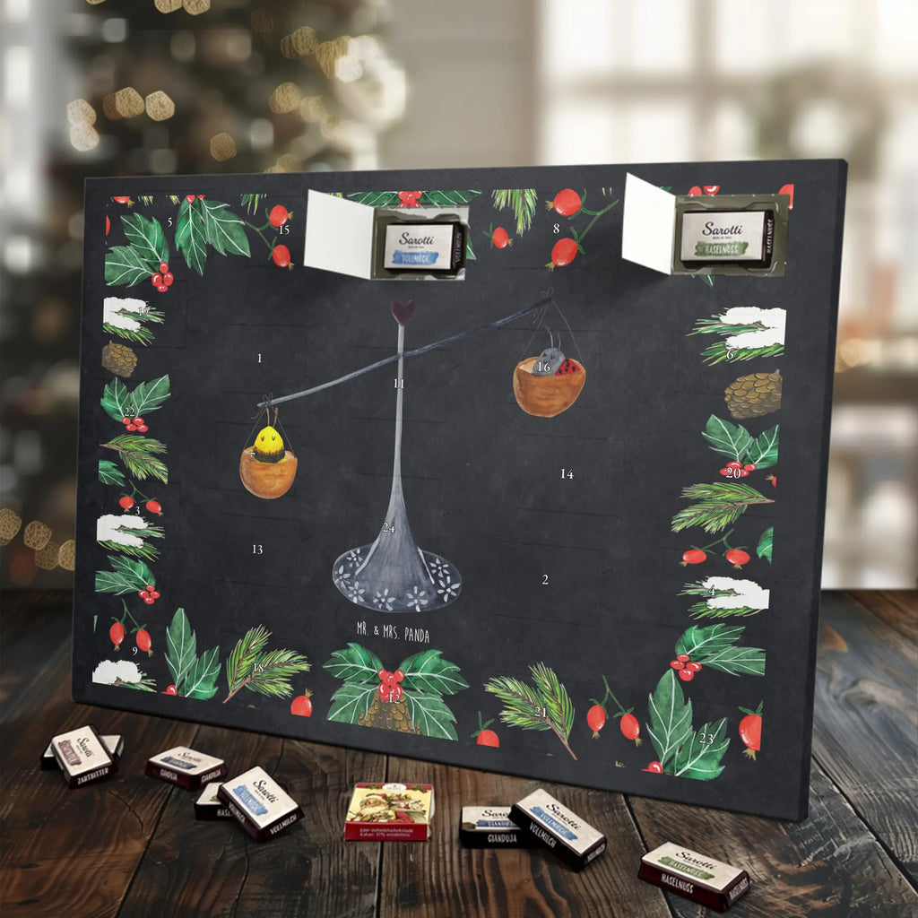 Chocolate advent calendar Star sign Scale birthdays, astrology, date of birth, month of birth, constellations, gift September, Libra, Libra gift, birthday September, bumble bee, birthday October, ladybird, balance, Libra zodiac sign, gift October