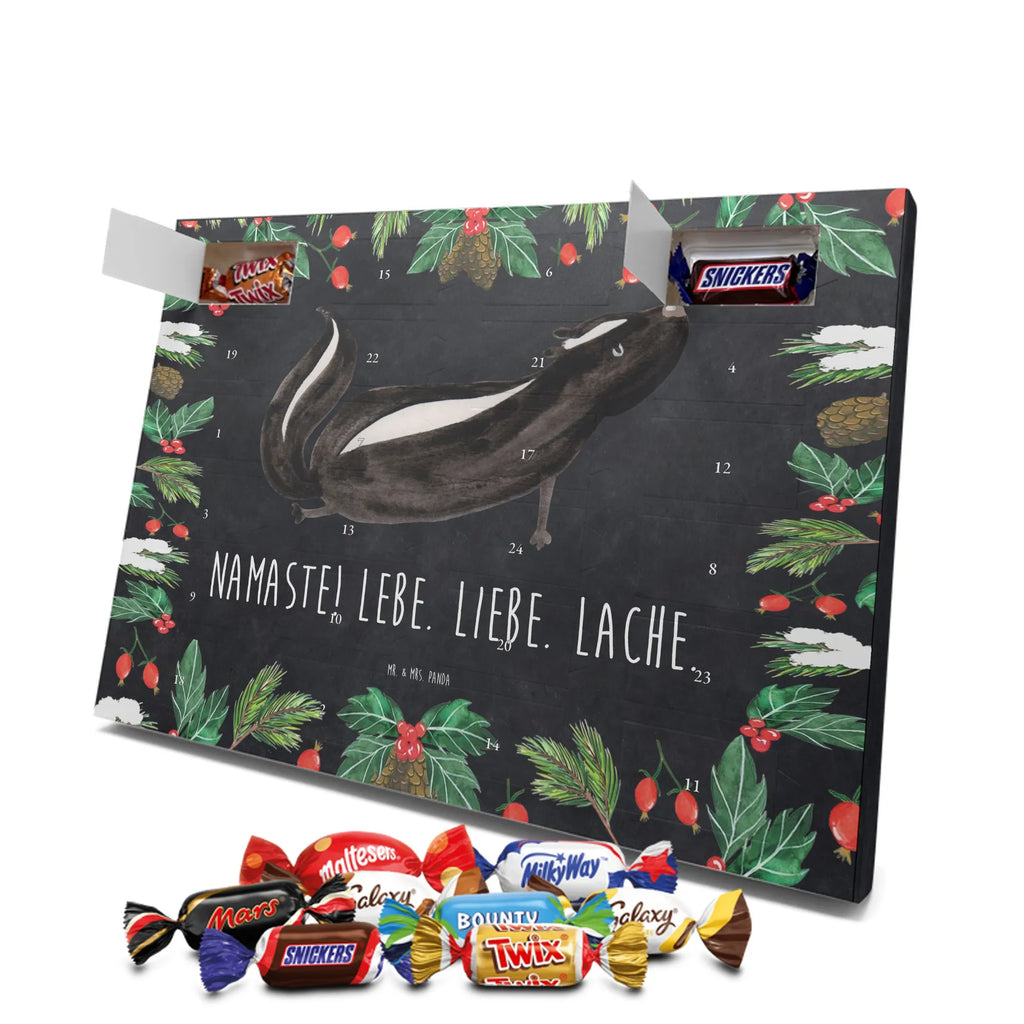 Chocolate advent calendar skunk yoga Stinky, Predator, Live, Wild animal, Laugh
