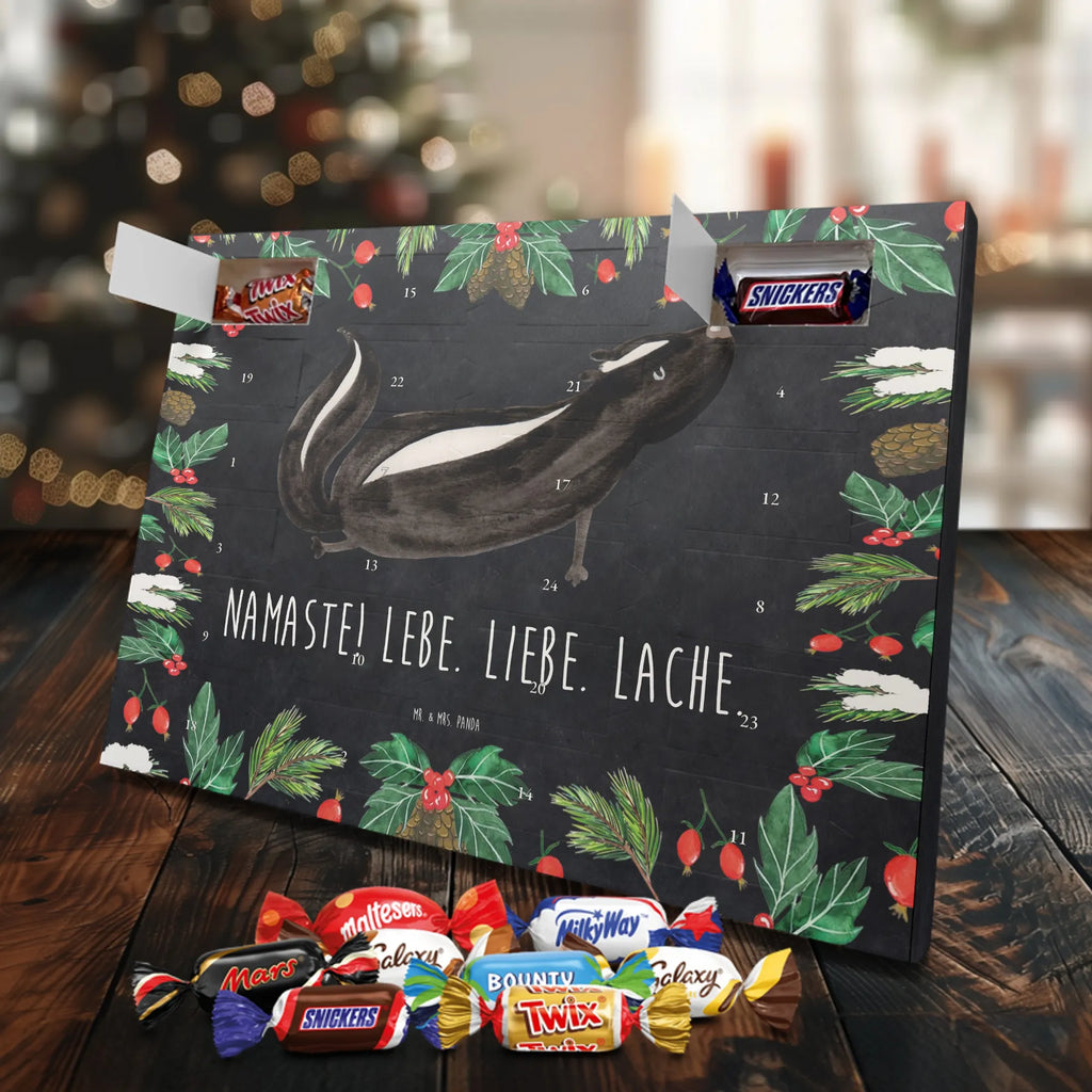 Chocolate advent calendar skunk yoga Stinky, Predator, Live, Wild animal, Laugh