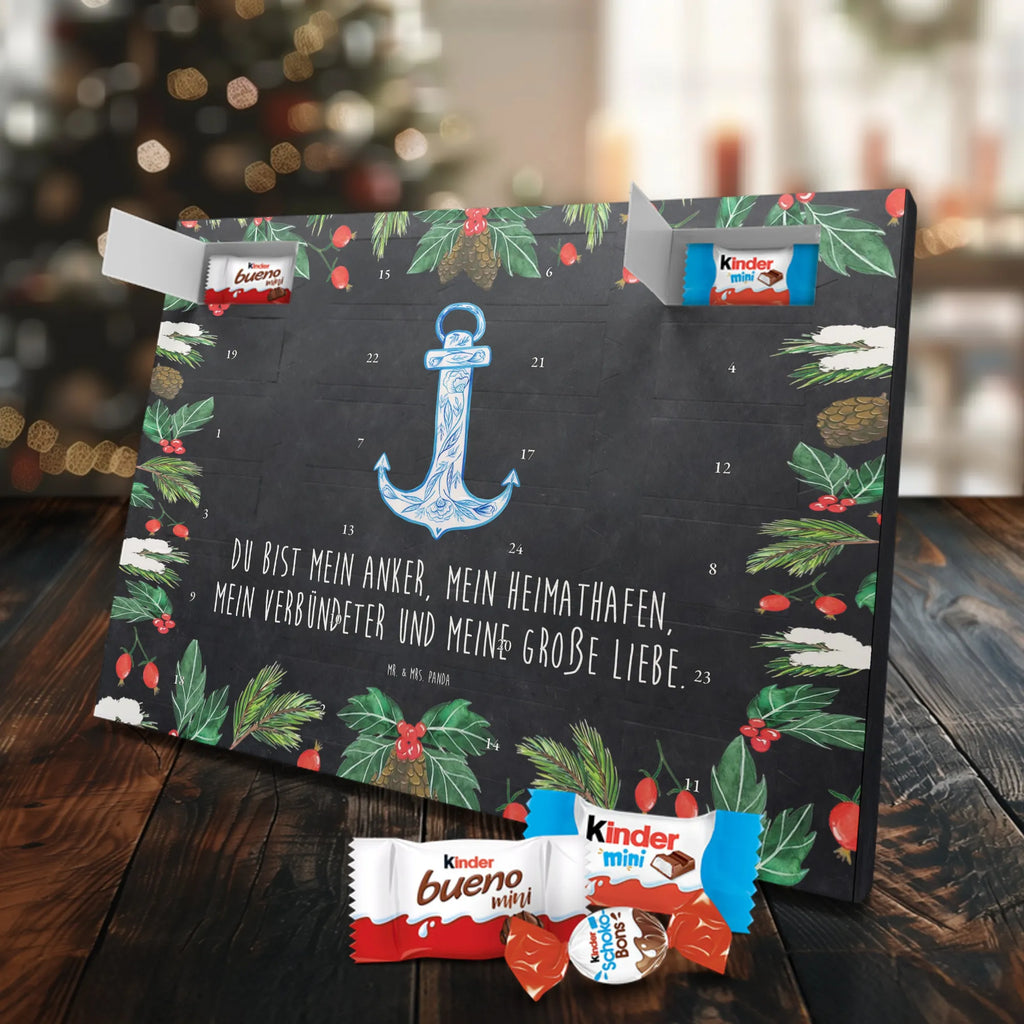 Chocolate advent calendar anchor Blue gift ideas, gifts, small animals, good mood, cute, funny sayings, cute animal motives, hand drawn, special gifts, card, animal lover