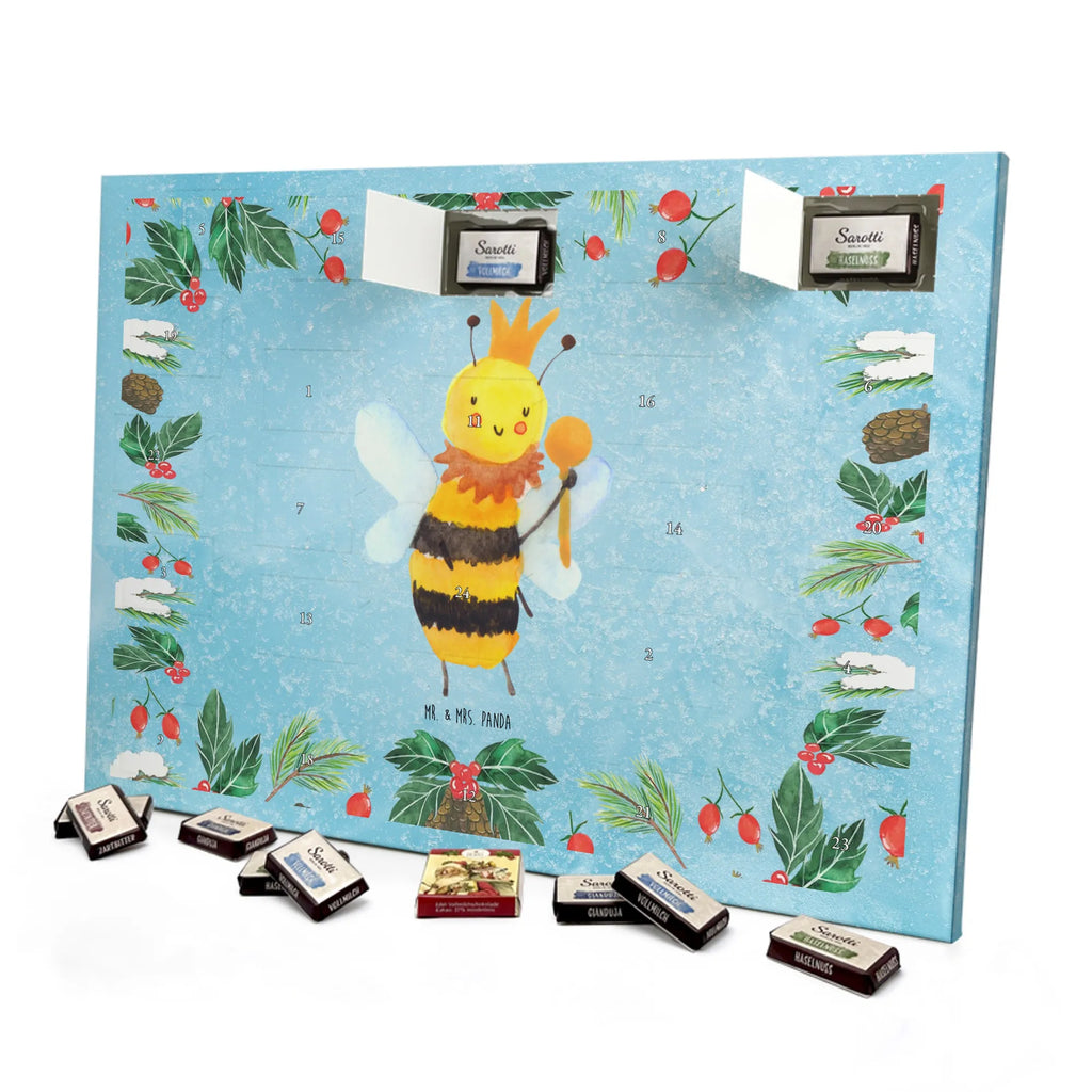 Chocolate advent calendar bee king bumblebee, wasp
