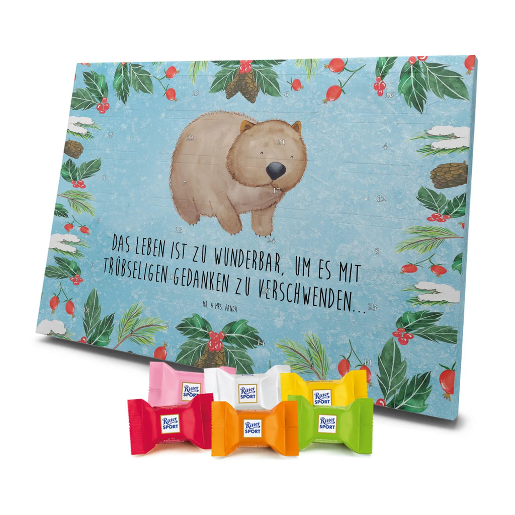 Chocolate advent calendar Wombat gift ideas, gifts, small animals, good mood, cute, funny sayings, cute animal motives, hand drawn, special gifts, card, animal lover, saying, life is beautiful, Australia